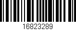 Código de barras (EAN, GTIN, SKU, ISBN): '16823289'