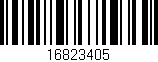Código de barras (EAN, GTIN, SKU, ISBN): '16823405'
