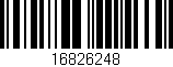 Código de barras (EAN, GTIN, SKU, ISBN): '16826248'