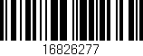 Código de barras (EAN, GTIN, SKU, ISBN): '16826277'