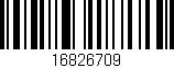 Código de barras (EAN, GTIN, SKU, ISBN): '16826709'