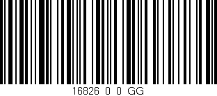 Código de barras (EAN, GTIN, SKU, ISBN): '16826_0_0_GG'
