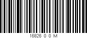 Código de barras (EAN, GTIN, SKU, ISBN): '16826_0_0_M'