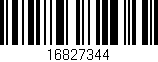 Código de barras (EAN, GTIN, SKU, ISBN): '16827344'