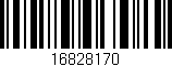 Código de barras (EAN, GTIN, SKU, ISBN): '16828170'