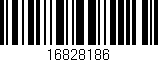 Código de barras (EAN, GTIN, SKU, ISBN): '16828186'