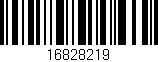Código de barras (EAN, GTIN, SKU, ISBN): '16828219'