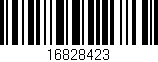 Código de barras (EAN, GTIN, SKU, ISBN): '16828423'