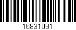 Código de barras (EAN, GTIN, SKU, ISBN): '16831091'