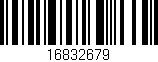 Código de barras (EAN, GTIN, SKU, ISBN): '16832679'
