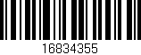 Código de barras (EAN, GTIN, SKU, ISBN): '16834355'