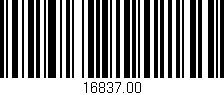 Código de barras (EAN, GTIN, SKU, ISBN): '16837.00'