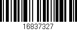 Código de barras (EAN, GTIN, SKU, ISBN): '16837327'