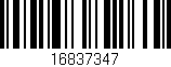 Código de barras (EAN, GTIN, SKU, ISBN): '16837347'