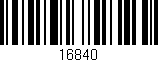 Código de barras (EAN, GTIN, SKU, ISBN): '16840'