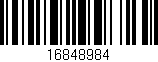 Código de barras (EAN, GTIN, SKU, ISBN): '16848984'