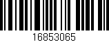 Código de barras (EAN, GTIN, SKU, ISBN): '16853065'