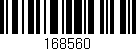 Código de barras (EAN, GTIN, SKU, ISBN): '168560'