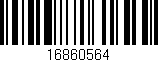 Código de barras (EAN, GTIN, SKU, ISBN): '16860564'