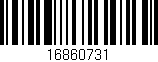 Código de barras (EAN, GTIN, SKU, ISBN): '16860731'