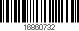 Código de barras (EAN, GTIN, SKU, ISBN): '16860732'