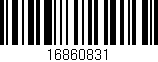 Código de barras (EAN, GTIN, SKU, ISBN): '16860831'