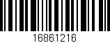 Código de barras (EAN, GTIN, SKU, ISBN): '16861216'