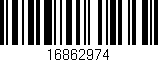 Código de barras (EAN, GTIN, SKU, ISBN): '16862974'