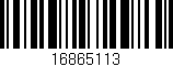 Código de barras (EAN, GTIN, SKU, ISBN): '16865113'