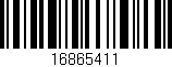 Código de barras (EAN, GTIN, SKU, ISBN): '16865411'