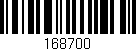 Código de barras (EAN, GTIN, SKU, ISBN): '168700'