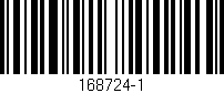Código de barras (EAN, GTIN, SKU, ISBN): '168724-1'