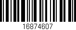 Código de barras (EAN, GTIN, SKU, ISBN): '16874607'