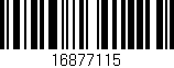 Código de barras (EAN, GTIN, SKU, ISBN): '16877115'