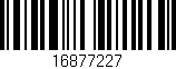 Código de barras (EAN, GTIN, SKU, ISBN): '16877227'