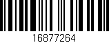 Código de barras (EAN, GTIN, SKU, ISBN): '16877264'