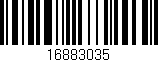Código de barras (EAN, GTIN, SKU, ISBN): '16883035'