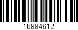Código de barras (EAN, GTIN, SKU, ISBN): '16884612'