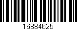 Código de barras (EAN, GTIN, SKU, ISBN): '16884625'