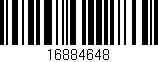 Código de barras (EAN, GTIN, SKU, ISBN): '16884648'