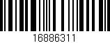 Código de barras (EAN, GTIN, SKU, ISBN): '16886311'