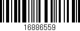Código de barras (EAN, GTIN, SKU, ISBN): '16886559'