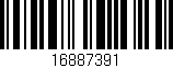 Código de barras (EAN, GTIN, SKU, ISBN): '16887391'