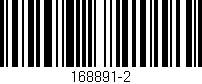 Código de barras (EAN, GTIN, SKU, ISBN): '168891-2'