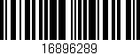 Código de barras (EAN, GTIN, SKU, ISBN): '16896289'