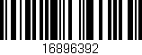 Código de barras (EAN, GTIN, SKU, ISBN): '16896392'