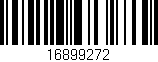 Código de barras (EAN, GTIN, SKU, ISBN): '16899272'