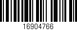 Código de barras (EAN, GTIN, SKU, ISBN): '16904766'