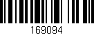 Código de barras (EAN, GTIN, SKU, ISBN): '169094'