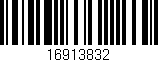 Código de barras (EAN, GTIN, SKU, ISBN): '16913832'